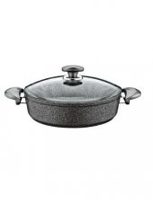 Oms Granit Gri 30cm Kısa Tencere - 1