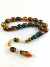 Efe Tesbih 17 li Hareli Sıkma Kehribar thumbnail 1