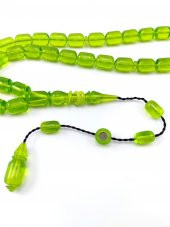 Tesbihsevgisi İmzalı Halkalı İmame Sistemli Ateş Kehribar Tesbih thumbnail 2