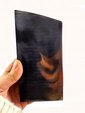 Şeffaf- Siyah Ateş Kehribar Tesbih Hammaddesi thumbnail 3