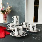 Regna Home Harmony Zürafa 6 Kişilik Kahve Fincan Takımı ( HBF-12-KFT-ZUR ) - 2