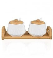 Şener ŞNR 101289 Bambu Porselen Baharatlık Sandra 2Li - 2