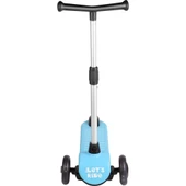Let's Be Child Let's Ride Led Işıklı Silikon 3 Tekerli Yükseklik Ayarlı Scooter Mavi LC-30904 - 2