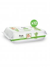 Pure Baby Organik Bambu Özlü Islak Havlu 12x60 (720 Yaprak) - 2