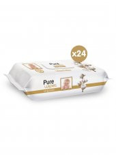 Pure Baby Organik 90 Yaprak 24'lü Paket Islak Mendil - 2