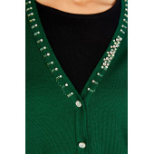 Solo Kristal Taş İşlemeli İtlyan Yün Abiye Hırka A19A016-5 - 4