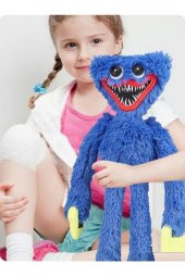 Huggy Wuggy 50cm Peluş Haşhaş Çalma Süre Oyunu Poppy Playtime Tam Yarım Metre Büyük Hugi Vugi - 1