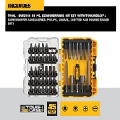 DEWALT Tornavida Uç Seti Sert Kılıflı 45 Parça (DW2166) - 4