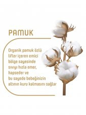 Pure Baby Organik Pamuklu Cırtlı Bez 3Lü Paket 4 Numara Maxi 144 Adet - 4