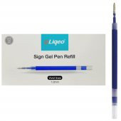 Liqeo Sign Gel Pen Refil 1.0 mm 12 Adet Mavi - 1