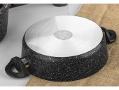 Taç Master Cook 4Lü 7 Parça Granit Tencere Seti Siyah - 8