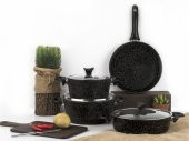 Taç Master Cook 4Lü 7 Parça Granit Tencere Seti Siyah - 10