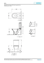 Serel Nita Duvara Dayalı Klozet + Serel 39 Cm Rezervuar Nt02+6748 - 2