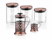 Taç Hola 5 Parça French Press Seti - 1