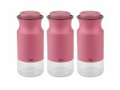 Taç Mia 3lü Orta Boy Kavanoz Seti Pembe - 7
