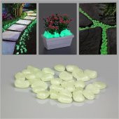 Dekoratif Fosforlu Çakıl Taşları (100 Adet) HİLAYS - 1