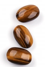 Kaplan Gözü Doğal Taş Oval Parça - 1