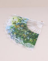 Desenli Plastik Yelpaze HİLAYS - 1