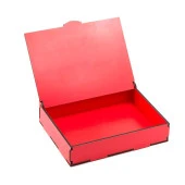 Sevdiklerinize Özel Kırmızı Ahşap Hediye Kutusunda 5 Adet Toblerone thumbnail 4