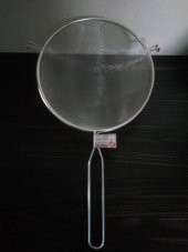 Orta Boy Metal Saplı Kalaylı Un - Süt - Şeker - Bakliyat Süzgeci 17 Cm HİLAYS - 4
