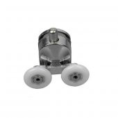 Duşakabin Tekerleği Metal Gövdeli Alt Krom Teker Çapı 22 mm - 1