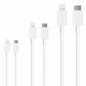 Winex SX25P 3A 45W Type-C to Lightning Data ve Hızlı Şarj Kablosu 3’lü Paket 1, 2, 3 Metre Beyaz - 6