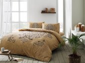 Taç Çift Kişilik Ranforce Nevresim Takımı Blanda Gold HİLAYS - 1