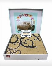 Taç Çift Kişilik Ranforce Nevresim Takımı Blanda Gold HİLAYS - 2