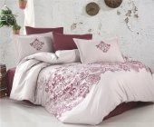 Clasy Ranforce Nevresim Takımı Çift Kişilik Mandora v2 Gülkurusu HİLAYS - 1