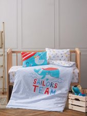 Cotton Box Bebek Nevresim Takımı Sailor Mavi HİLAYS - 1