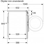 Bosch WGA252X0TR 1200 Devir 10 kg Çamaşır Makinesi - 3