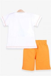 Erkek Çocuk Breeze Şortlu Takım Köpek Balığı Baskılı Ekru Soft (1.5-5 Yaş) - 2