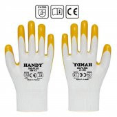Handy HN-15 Nitril Kaplama İş Eldiveni Sanayi İnşaat Usta Eldiven 10/XL (12 ÇİFT) - 1