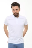 Cazador 22YCEEO04613 Erkek Beyaz Polo Yaka T-shirt - 1