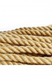 ŞAKİR HIRDAVAT 12 MM DEKORATİF JÜT HASIR İP DOĞAL HALAT DIY KENDİR İPİ 45 METRE - 2