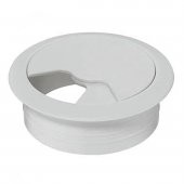 Masa Üstü Kablo Kanalı Deliği Kapağı Beyaz Masa Kapağı 6 cm (5 ADET) - 5