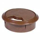 Masa Üstü Kablo Kanalı Deliği Kapağı Kahverengi Masa Kapağı 6 cm (5 ADET) - 5