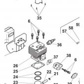 Stiga SMT 226 Multi Tırpan Silindir Piston Seti - 1