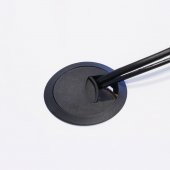 Masa Üstü Kablo Kanalı Deliği Kapağı Siyah Masa Kapağı 6 cm (5 ADET) - 4