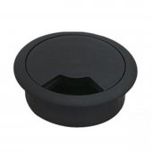 Masa Üstü Kablo Kanalı Deliği Kapağı Siyah Masa Kapağı 6 cm (5 ADET) - 5