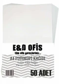E&D Ofis A4 Fotokopi Kağıdı 50 Yaprak - 1