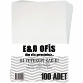 E&D Ofis A4 Fotokopi Kağıdı 100 Yaprak - 1