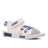 Şiringenç 210107 Beyaz-Kot Mavi Comfort Erkek Çocuk Sandalet - 1