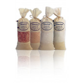 4 Çeşit Bez Torbada Himalaya Tuzu Pembe İri & İnce Beyaz İri & İnce Sofralık & Solelik Himalaya Tuz - 1