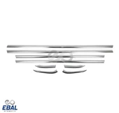 Ford Fiesta Cam Çıtası 8 Parça Krom 2009 - 2017 Paslanmaz Çelik thumbnail 3