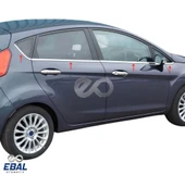 Ford Fiesta Cam Çıtası 8 Parça Krom 2009 - 2017 Paslanmaz Çelik thumbnail 4