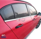 Fiat Egea HB  Krom Cam Çıtası 4 Parça 2015 Üzeri P.Çelik thumbnail 4