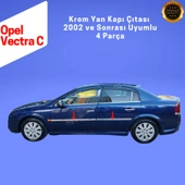 Opel Vectra C Krom Yan Kapı Çıtası 4 Parça 2002 ve Sonrası Paslanmaz Çelik thumbnail 3