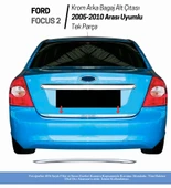 Ford Focus 2 Sedan Krom Arka Bagaj Alt Çıtası 2005-2010 P.Çelik thumbnail 2
