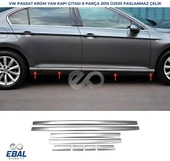 VW  Passat B8 Krom Yan Kapı Çıtası 8 Parça 2015 Üzeri P.Çelik thumbnail 1
